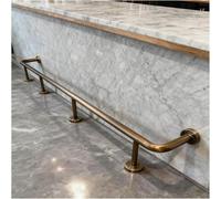 HGOuhK Kit Repose-Pieds pour Barre Repose-Pieds en Acier Inoxydable Robuste for Bar de Restaurant Commercial, Poteau for Pubs et Bars(2.0M/6.56FT)