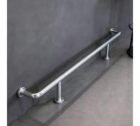 HGOuhK Kit Repose-Pieds pour Barre Repose-Pieds Rond for Bar/îlot de Cuisine, kit Repose-Pieds avec d'installation - Commercial/résidentiel(Silver,100cm/3ft)