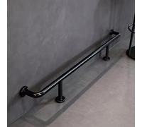HGOuhK Kit Repose-Pieds pour Barre Repose-Pieds Rond for Bar/îlot de Cuisine, kit Repose-Pieds avec d'installation - Commercial/résidentiel(Black,100cm/3ft)
