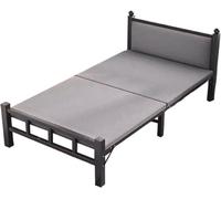 HGOuhK Lit Pliant Lits pliants for Adultes avec Matelas, tête de lit Souple et traverses renforcées, faciles à Utiliser(90 * 190CM)