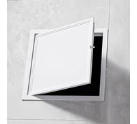 HGOuhK Porte d'Inspection Panneau d'accès for cloisons sèches, couvercle de panneau avec interrupteur pivotant, rabat d'ouverture blanc, porte trappe service Valve(35x35cm/13.8x13.8in)
