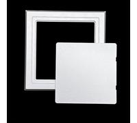 HGOuhK Porte d'Inspection Panneau d'accès mural auto-adhésif, porte for douche, dissimule le couvercle du trou compteur électrique(Silver,150x150mm/6x6in)