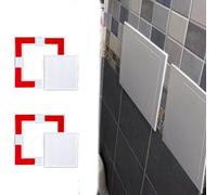 HGOuhK Porte d'Inspection Panneau d'accès, panneau auto-adhésif 2 pièces, couvercle en plastique for salle de bain, trappe trou mural plomberie plate renforcée(150x150mm/6x6in)