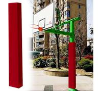 HGOuhK Rembourrage de Poteau Basket-Ball résistant aux intempéries, Protection Coussin sécurité for Garage, sous-Sol et poteaux d'aire Jeux(Rosso,4"x4"(10x10cm))