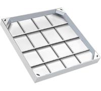 HGOuhK Square Stainless Steel Inspection Chamber Lid, for Septic Tanks & Pipes Durable & Waterproof Tige télescopique de décharge isolée(60x60cm)