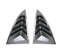 HGPVPKZAZD Spoiler Latéral Fenêtre pour Tesla pour Modèle 3 2017-2025 Extérieur Fenêtre Arrière Persienne Obturateur Revêtement D'habillage Pare-Brise Pare-Soleil Becquets Arrière(Carbon Fiber Look)