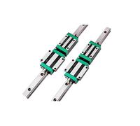 HGR15 /20/25 2pcs Linear Guide Rail + 4pcs Linear Block Carriage HGH...CA or HGW...CC for CNC Router ICXLPMC(2 Rails 4 HGH20CA,400mm)