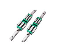 HGR15 /20/25 2pcs Linear Guide Rail + 4pcs Linear Block Carriage HGH...CA or HGW...CC for CNC Router IINKUEYK(2 Rails 4 HGW25CC,900mm)