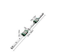 HGR20 2PCS Linear Guide Rails 600-2000MM 4PCS Slide Blocks RM1605 Ballscrew W/Ball Nut BF12/BK12 Nut RUAJOGYNVM(2PCS HGR20-2000mm)