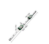 HGR20 2PCS Linear Guide Rails 600-2000MM 4PCS Slide Blocks RM1605 Ballscrew W/Ball Nut BF12/BK12 Nut RUAJOGYNVM(2PCS HGR20-1000mm)