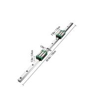 HGR20 2PCS Linear Guide Rails 600-2000MM 4PCS Slide Blocks RM1605 Ballscrew W/Ball Nut BF12/BK12 Nut IINKUEYK(2PCS HGR20-1700mm)