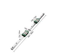 HGR20 2PCS Linear Guide Rails 600-2000MM 4PCS Slide Blocks RM1605 Ballscrew W/Ball Nut BF12/BK12 Nut IINKUEYK(2PCS HGR20-1500mm)