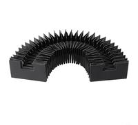 HGR20 Housse anti-poussière CNC pour rails de guidage linéaires Soufflet flexible Résistant à l'huile, à l'eau et à la poussière Convient pour fraisage et outils (longueur étirée 800 mm)