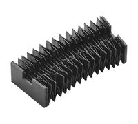HGR20 Housse de protection pour rail de guidage linéaire à soufflet pour imprimante CNC, équipement de fraisage, système de protection télescopique en accordéon (longueur étirée 300 mm)