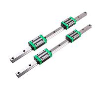 HGR20 Kit de rails de guidage linéaire - 2 pièces de 2200 mm de haute précision Ra avec bloc de roulement de chariot HGH20CA à faible bruit pour machines et projets de bricolage