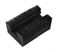HGR25 Soufflet de guidage linéaire, housse anti-poussière pour rail CNC, protection télescopique flexible, résistant à l'huile, à l'eau, noir, longueur extensible de 200 à 1000 mm (700 mm)