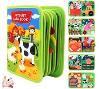 HGRGHH Busy Board Montessori,Busy Board Jeux Montessori Jouet Enfant 1 2 3 Ans,Tableau D'activités Montessoris Sensorielles Busys Book de Feutre,Livre Montessoris Sensoriel Cadeau pour Garcon Fille