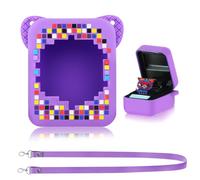 HGRGHH Étui en Silicone pour Bitzees, Housse de Protection Compatible avec Bitzee Mon Animal Interactif, Digital Pet Interactive Animal Coque en Silicone pour Bitzee avec Lanière-Violet