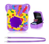 HGRGHH Étui en Silicone pour Bitzees, Housse de Protection Compatible avec Bitzee Mon Animal Interactif, Digital Pet Interactive Animal Coque en Silicone pour Bitzee avec Lanière-Violet 1