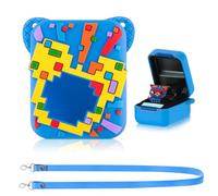 HGRGHH Étui en Silicone pour Bitzees, Housse de Protection Compatible avec Bitzee Mon Animal Interactif, Digital Pet Interactive Animal Coque en Silicone pour Bitzee avec Lanière-Bleu 1