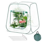 HGRGHH Mini Serre de Jardin, Mini Serre Pop-up en PVC Transparent, Petite Serre de Jardin, Serres hivernage Plante Exterieur, Petite Serre Hivernage pour Plante en Pot, Fleurs, 100 x 100 x 97 cm