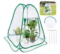 HGRGHH Mini Serre de Jardin Pop-up en PVC Transparent pour Hivernage Plante Exterieur en Pot, Fleurs - 70 x 70 x 80 cm