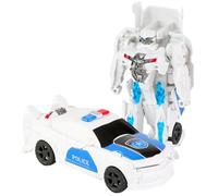 HGSHUO Transformer Jouets Robot Figurine d'action Transformable Voiture de Police Jouet Robot Transformer Voiture Figurine Enfant Anniversaire