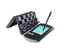 HGSTM Plateau d'Échecs Électronique Portatif Jeu de Plateau d'Échecs Électronique avec Stylet Grand Écran LCD Jeu d'Échecs IA Intelligent pour Adultes Enfants et Débutants Apprendre