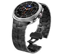 Hgsxst NewWays Bracelet en métal en acier inoxydable compatible avec Samsung Galaxy Watch 8 Classic de 46 mm/Watch 8 de 44 mm, 40 mm, sans écart, Métal