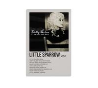 HGTERRGTJ Impression sur toile Little Sparrow par Dolly Parton - Décoration murale esthétique pour chambre - 50 x 75 cm - Style sans cadre