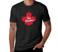 HGTpodAN Tim Hortons Canada T-Shirt Boys White t Shirts Cute Clothes t Shirts for Men Cotton Black L