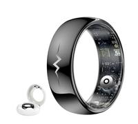 HGTRH Anneau de Santé Intelligent, Bague Intelligente ECG Oxygène dans Le Sang, Fréquence Cardiaque Pression Artérielle Moniteur de Sommeil Anneaux étanches 5ATM Plusieurs Modes Sportifs 10#