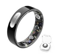 HGTRH Bague Connectée Homme Femme, Smart Ring Surveillance du Sommeil ECG Pression Artérielle Fréquence Cardiaque Comptage des Pas 5ATM+IP68 10#