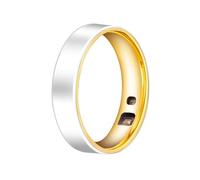 HGTRH Bague Intelligente en Céramique, Récent Appareil Portable Intelligent Moniteur de Fréquence Cardiaque et de Tension Artérielle Tracker D'activité Physique étanche IP68 White 11#