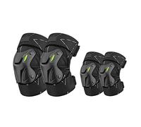 HGTRH Coudière Moto Cross, Genouillère Moto Route Coudières De Protection pour Motocross Genouillère Protege Genoux Moto Unisexe Réglable Anti-Crash Protection, 4 Pcs