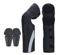 HGTRH Genouillères Thermiques Moto, Protection Genouillères Équipement de Protection Intégré Réfléchissant la Nuit Bande de Silicone Antidérapante Étanchéité Réglable 1 Paire