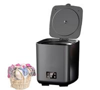 HGTRH Mini à Laver 10L, Entièrement Automatique avec Séchoir à Spin Tuyau D'évacuation Nettoyage Intelligent Entièrement Automatique 4 Réglages de Vitesse Commande Tactile LCD