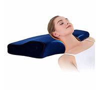 HGTRH Oreiller Ergonomique Cervical Memoire De Forme Ferme, Oreiller Anti Ronflement Efficace Anti Acarien Hypoallergénique Lavable pour Douleur Cou Et Aux Epaules Dormir Côté Et sur Dos