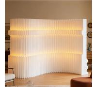 HGTRH Paravent Cloison D'écran De Confidentialité Pliable, Séparateur De Pièce Mural Temporaire Réglable et Portable pour La Maison, Le Bureau et Le Magasin 2 * 0.43 * 5m（H*W*L）