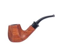 HGTRH Pipe à Tabac, Pipe à Fumer en Bois de Forme Octogonale Fabriquée à La Main en Bois de Rose Filtre de 9 Mm Amovible Pipes à Tabac Portables en Bois de Rose Tabac Courbé Classique