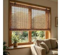 HGTRH Store Bambou Extérieur, Rétro Store Enrouleur Bambou Occultant, Store Bateau en Bambou pour Terrasse Jardin Fenêtre Porte Cuisine A 95x220cm