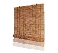 HGTRH Store Bambou, Natural Store Enrouleur Bambou Exterieur Intérieur, Rideau de Roseau d'intimité, Terrasse Anti-UV Occultant Imperméable pour Jardin Balcon Fenêtre A 80x160cm