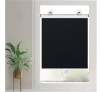 HGTRH Stores De FenêTre Occultants RéTractables avec Ventouses sans PerçAge pour La Maison et Le Bureau, Stores à Rouleau Automatique Black 58x100cm