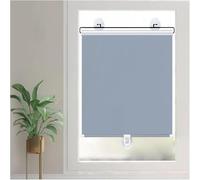 HGTRH Stores De FenêTre Occultants RéTractables avec Ventouses sans PerçAge pour La Maison et Le Bureau, Stores à Rouleau Automatique Grey 75x130cm