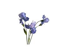 HGTYDV2 Lot de 3 Fleurs d'iris artificielles réalistes, 76,2 cm, Fleur d'iris en Soie, Toucher réel, Longue Tige, Fausse Fleur, Arrangement Floral pour décoration de Bureau, Maison
