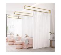 HGTYDV2 Rideau de séparation d'intimité, Tige en métal en Forme de U avec Rideau d'ombrage, Rideaux de séparation muraux, Rideau de séparation de pièce pour Cabine d'essayage