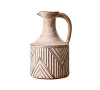 HGTYDV2 Vase pichet Vintage en céramique avec poignée, Vase en Terre Cuite à Fleurs Antiques, Vase décoratif Rustique en poterie pour la Maison, la Cuisine, la cheminée