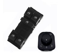 hgudyr Interrupteur lève-vitre Bouton De Régulateur De Commutateur De Commande De Fenêtre De Porte De Miroir De Conducteur Gauche De Voiture pour Golf MK5 MK6 2006-2013(1 Set)