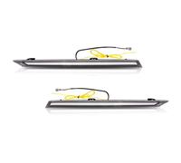 Hguvsjd Clignotants À LED Dynamiques Pour Toyota Pour RAV4 Voiture Moteur Capot Évent Couverture Décoration DRL Clignotant Lampe 19 + 2 Pièces Calandre Lumière LED Feux Jour(Clear Lens)