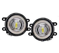 Hguvsjd Feux Antibrouillard Avant Pour Toyota Pour Camry Pour Corolla Pour RAV4 Pour AXIO Pour Tacoma Pour Highlander Pour Yairs(Angel Eyes Dual)